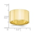 thumbnail image 4 of Auriga Fine Jewelry 10K Yellow Gold 12mm Lightweight Flat Wedding Band for Women Size- 13.5, 4 of 5