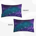 thumbnail image 4 of Haiem Pillowcase for Hair and Skin Queen - Purple and Green Glitter Printed Soft Pillowcase with Envelope Closure-14"x20", 4 of 9