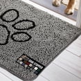 thumbnail image 1 of Gorilla Grip Felpudo ultra absorbente para patas de perro embarradas, lavable a máquina, alfombras limpiadoras de suelos, alfombrilla de cama para perros sucios, alfombra de puerta de entrada interior, 1 of 5