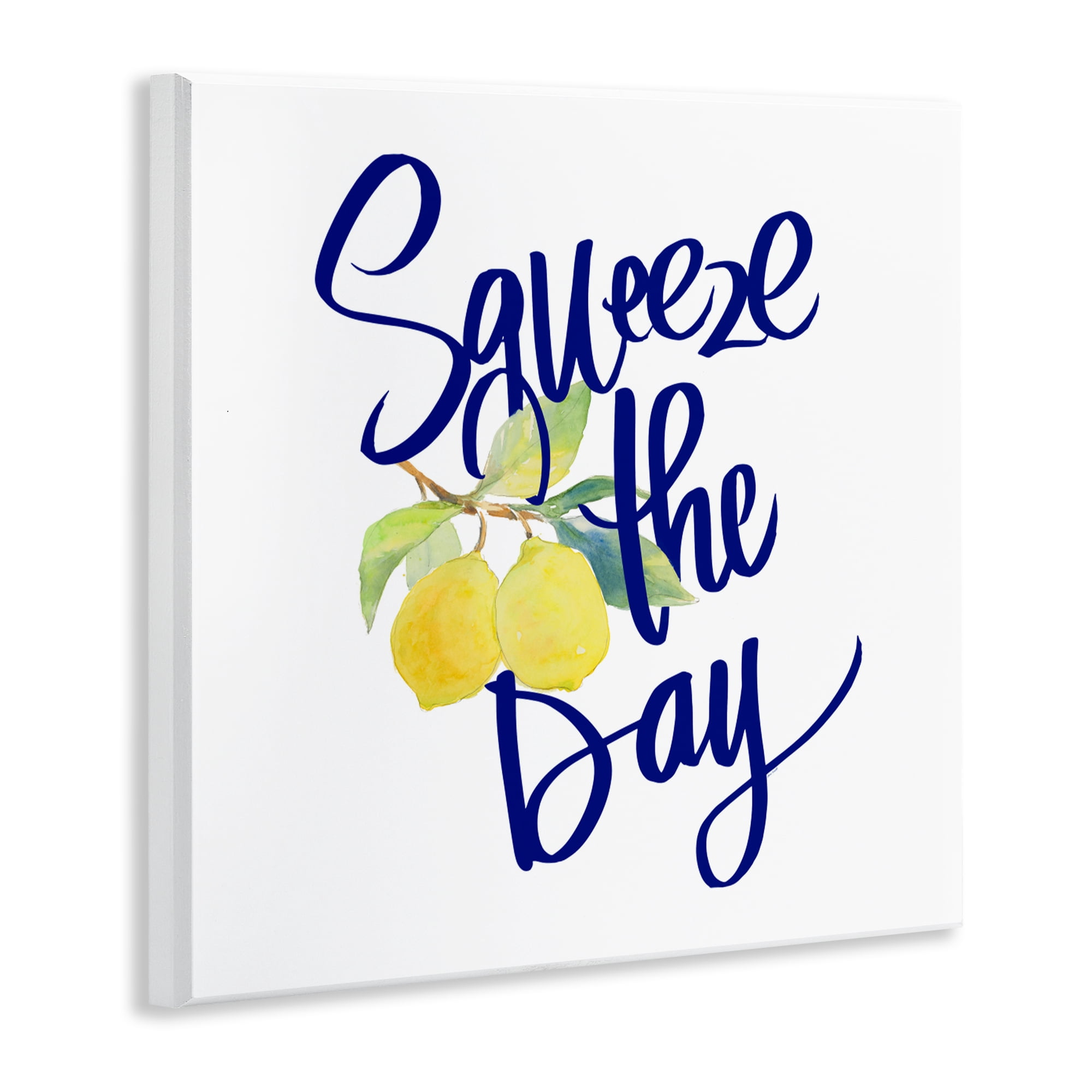 Stupell Industries Cursive Squeeze The Day Wall Plaque Art, design by Lanie Loreth