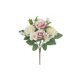 thumbnail image 2 of Paquete De Asas De Plástico 2 ramos de rosas artificiales de plástico color blanco rosado, flores falsas para decoración de bodas y hogares. Rkxzt, 2 of 8