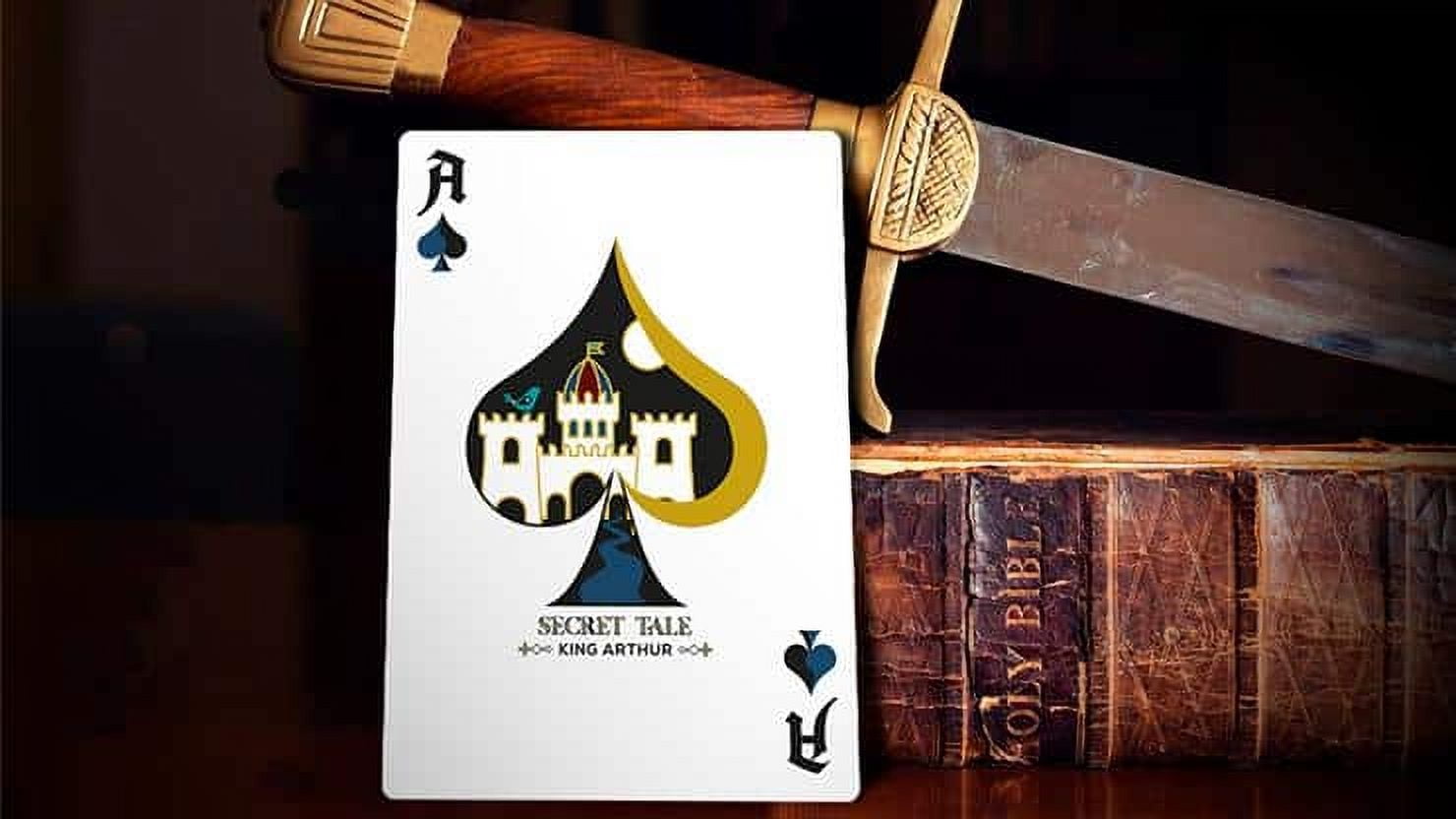 Secret Tale King Arthur White Knight Playing Cards by Dutch Card House