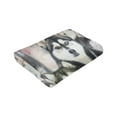 thumbnail image 6 of Wijzvio Siberian Husky Dog Throw Blanket Soft Fuzzy Fleece Blanket For Couch Bed Living Room Decoration 50"X40", 6 of 9