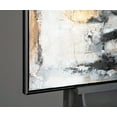 thumbnail image 5 of YS-Art Shadows and Gold Large Hand-Painted Textured Abstract Canvas Wall Art with Black Frame, Modern Artwork for Home Decor, 56x40 in, 5 of 5