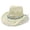 A-Light Yellow26, variant on Yuanlong Womens Hats Blue Bead Decor Hollow Woven Straw Cowboy Hat For Boho Summer Beach Wear Breathable Stylish Headwear