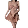 thumbnail image 2 of OSFVNOXV Retro Velvet Nightgowns for Women Vintage Chemise with Built-In-Bra,Soft Comfortable Loungewear Sleepwear, 2 of 4