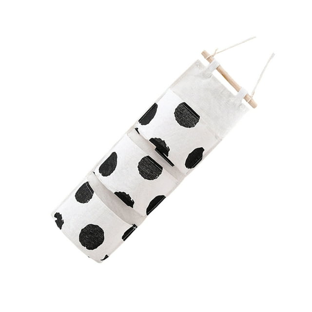 Cateissary Espacio bien organizado con organizador colgante resistente y duradero, bolsa organizadora para colgar en la pared de 3 rejillas Punto grande