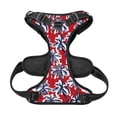 thumbnail image 5 of Picia Palm Tree Pattern on Red No-Pull Dog Harness Reflective Front Clip Vest with Handle,Step-in Air Dog Harness,Adjustable 2 Metal Rings 4 Buckles,Easy to Put on & Take Off Medium, 5 of 9