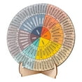 thumbnail image 1 of Luzkey Roue de Sentiments Ronde Grande, avec Base, Tableau des Émotions de Santé Mentale, Décoration de Bureau pour École Homme Cadeaux Maison, 1 of 8