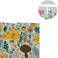 thumbnail image 5 of Coolnut Mushroom Flowers Shower Curtains Waterproof Fabric Shower Curtain Bathroom with Hooks Washable Bathroom Shower Curtains 60x72 Inch Home Decor, 5 of 6