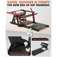 thumbnail image 4 of Syedee Glute Bridge & Hip Thrust Machine, 800LBS Plate-Loaded, Heavy Duty Butt Exercise Equipment with Weight Holder&Adjustable Footboard,  for Glute Muscles Building and Butt Shaping, 4 of 7