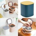 thumbnail image 3 of Caja de joyería giratoria de 4 capas jinwen Amarillo Contenedor para joyas, 3 of 8