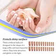 thumbnail image 4 of ruzhgo Length Coffin Fake Nail Scratch Resistant Press-on Fingernails Removable Trimble Nail Tip Adjustable Manicure Stickers Girls Type 1 Type 33, 4 of 6