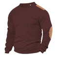 thumbnail image 2 of Ceisia Men's Slim Crew-Neck Color-Blocked Long-Sleeve Top Multi-Solid for Winter Gift, 2 of 9