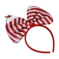 thumbnail image 2 of Diadema navideña con lazo Strade Fareast Limited Raya roja y blanca, 2 of 8