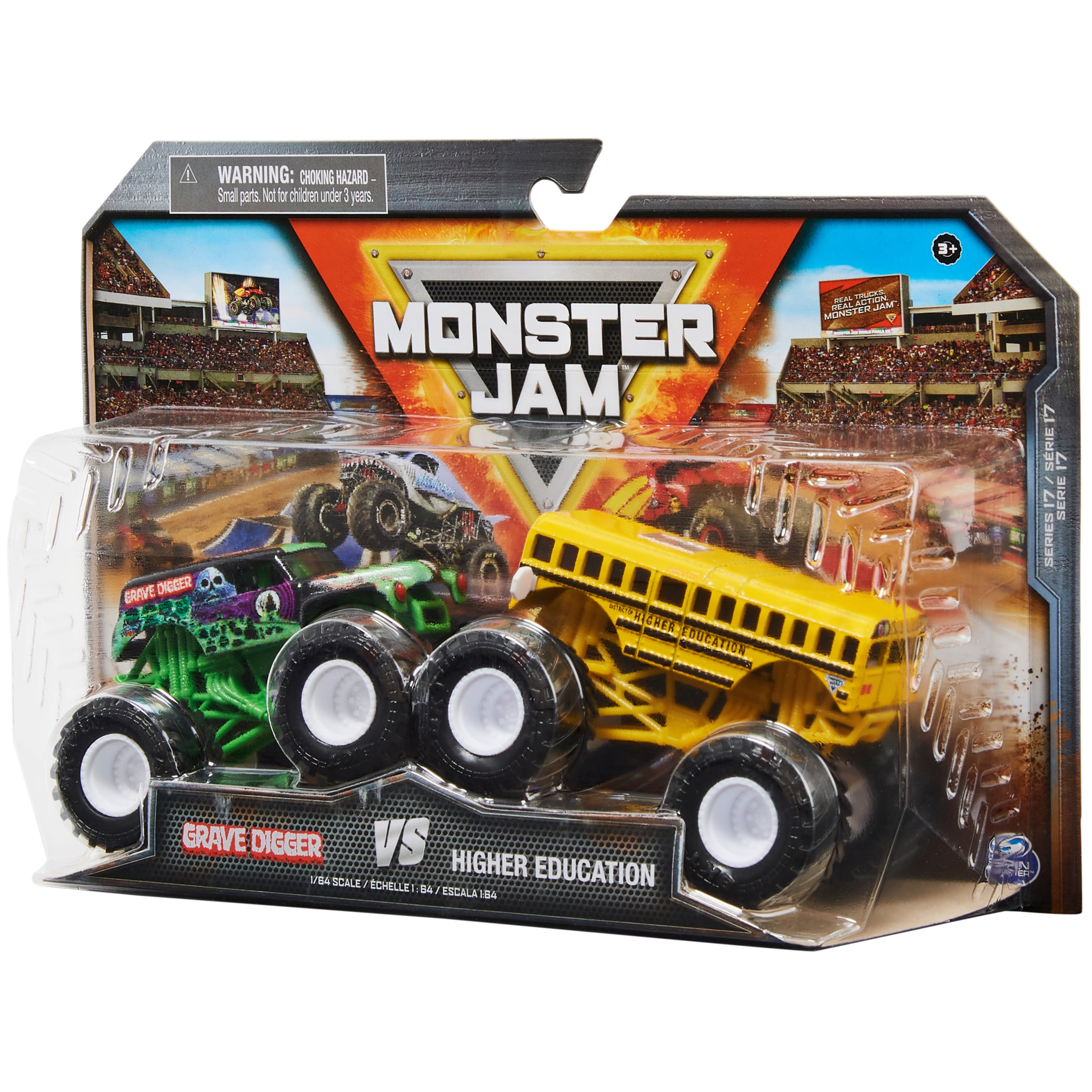  Monster Jam, camión monstruo oficial Mega Grave Digger  todoterreno con control remoto con luces, escala 1: 6 : Deportes y  Actividades al Aire Libre