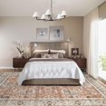 thumbnail image 3 of Boho Vintage Round Rug ft- Faux Wool Dreely Washable Area Rug Small Distressed Throw Rugs Floor Carpet for Door Mat Entryway Bedrooms Laundry (Round - ; Diameter Border ), 3 of 7