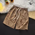 thumbnail image 2 of Pantalones cortos para hombre, anchos, holgados, con gráficos, para correr, deportivos, para verano, estilo coreano, personalizables, a la moda, elásticos, 2 of 4
