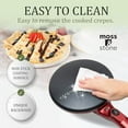 thumbnail image 3 of Moss & Stone Electric Crepe Maker 8 Inch, Pan Apo Portable Crepe Maker & Hot Plate Cooktop On/Off Switch, Nonstick Coating, Automatic Temperature Control, Easy To Use For Pancakes, Blintz, Chapati, 3 of 9