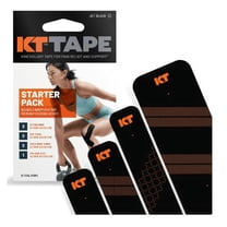 KT Tape Starter Pack - Variety of Kinesiology Tape for Medium to Intense Activities, Black, 10 Count