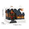 thumbnail image 2 of Christmas Village Led Lighted House Decor Indoor Collectible Building With Warm Glow Led Lights Medium Size H Decoration For Holiday Gift, 2 of 5