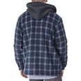 thumbnail image 6 of Visive Flannel Jackets For Men Big And Tall Zip Up Hoodie upto size 5XL, 6 of 7