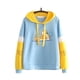 thumbnail image 1 of Sonducket Sudadera con capucha estampada de algodón con capucha de manga larga deportes deportes mujer ropa Prendas para la parte del cuerpo azul L Sonducket AP000850-03, 1 of 6