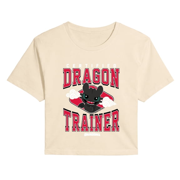 How to Train Your Dragon - Certified Dragon Trainer Cropped Graphic T-Shirt