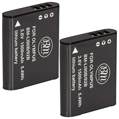 Bm 2pack Of Li92b Li90b Batteries For Olympus Tough Tg6 Tg5 Tgtracker Tough Sh1 Sh2 Sp100