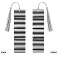 thumbnail image 2 of Kdxio Black And White Stripes Print Metal Tassel Bookmarks,Perfect Gift for Art Lovers and Bookworms Metal Bookmarks for Women, 2 of 8