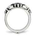 thumbnail image 4 of Auriga Fine Jewelry Stainless Steel Antiqued Love Claddagh Hinged Ring for Women Size 6, 4 of 6