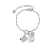 thumbnail image 2 of Delight Jewelry Silvertone Book Silvertone Discover Dream Explore Zoey Charm Bracelet, 6.5+2" Extender, 2 of 4