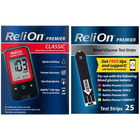 ReliOn Classic Blood Glucose Meter Bundle