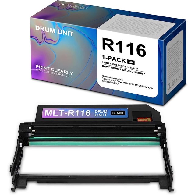 Unité de Tambour Noire MLT-R116 Remplacement pour Xpress M3015DW M3015DW/XAA M3065FW M3065FW/XAA Imprimé (Toner Non Inclus)