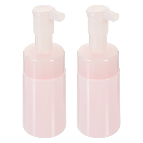 HOMEMAXS Pink PET Soap Dispenser Bottles with Foam Pump for Storage 100ml 2pcs