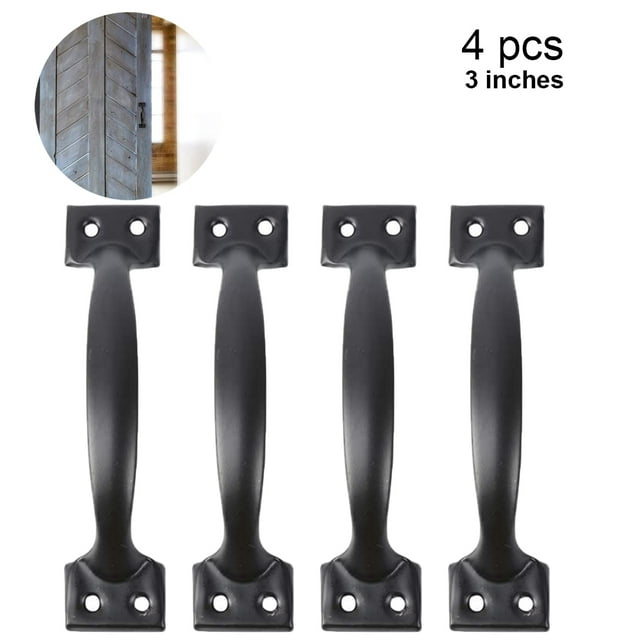 6 Pack Rustic Gate Handles,Cast Iron Sliding Barn Door Handle white Home Improvement Handle