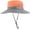 Orange, variant on Womens Ponytail Wide Brim Sun Hat Packable UV Protection Beach Cap for Fishing & Hiking