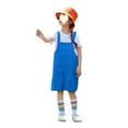 thumbnail image 4 of Mercatoo Toddler Overalls Shorts Boy Girl Solid Color Sleeveless Suspender Romper Kids Cute Short Bib Jumpsuit Summer Clothes, 4 of 7