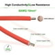thumbnail image 3 of Cable Solar 20 Pies 8 AWG 10mm2 Cobre Estañado con Conector Hembra y Macho Negro Rojo Unique Bargains, 3 of 8