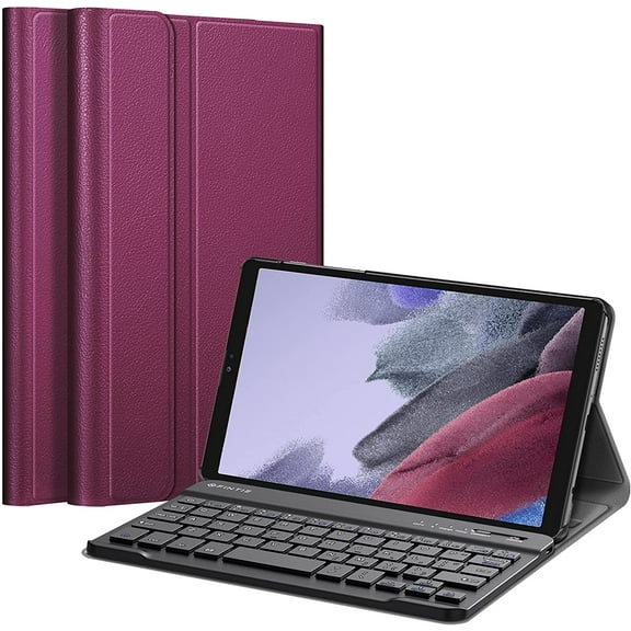 Fintie Keyboard Case for Samsung Galaxy Tab A7 Lite 8.7 inch 2021 Model (SM-T220/T225/T227), Slim Lightweight Stand Cover with Magnetically Detachable Wireless Bluetooth Keyboard, Purple