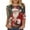 A03 Multicolor, variant on Xdegoge Christmas Shirts Women 3/4 Length Sleeve Round Neck Top Fashion Print Sweatshirt Family Xmas Holiday Graphic Tee Clothes for Christmas Ceremony