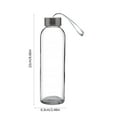 500ml Glass Water Bottle, Clear glass juice bottle for juicing，Reusable
