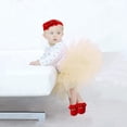 thumbnail image 3 of Zapatos de bebé niña suela suave Floral recién nacido infantil Mary Jane Flats vestidos de bautismo zapatos suela sandalias zapatos princesa zapatos Vhermosa 223450-2, 3 of 6