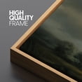 thumbnail image 5 of Large Framed Canvas Print Moody Countryside Storm Canvas – Dramatic Rural Landscape with Dark Clouds Wall Art Decorative Ready to Hang Painting for Living room Bedroom - 60"x20" Natural Frame, 5 of 7