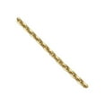 thumbnail image 5 of 14K Yellow Gold .90mm Diamond Cut Cable Chain Necklace Size 22, 5 of 5