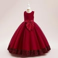 thumbnail image 5 of Girls Summer Dress Children's Sequin Children's Dress Big Bow Dress Girl Flower Girl Dress Kids Dress 4 Years Old Girl Clothes, 5 of 9