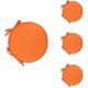 thumbnail image 1 of Set of 4 Orange Round Dining Chair Cushions with Drawstring Closure, 38cm Non-Slip Seat Pads, 1 of 5