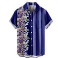 thumbnail image 1 of PEASKJP Chemise Anti-Rides pour Hommes Manches Retroussables Unie Été Plage, Violet m, 1 of 3