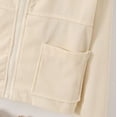 thumbnail image 6 of xaoyunyn Fall Lightweight Coats for Girls Casual Trendy Comfy Solid Color Long Sleeve Hooded Jacket with Pockets, 6 of 6