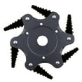 thumbnail image 1 of Trimmer Blades For Weed Eater | Five-leaf Weed Eater Head | Rotary Weed Brush, Joint Twist Knot Steel Wire Wheel Brush, Disc Trimmer Head For Garden, 1 of 9